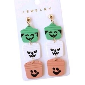 Nostalgic Halloween McDonald's Bucket Dangle Earrings